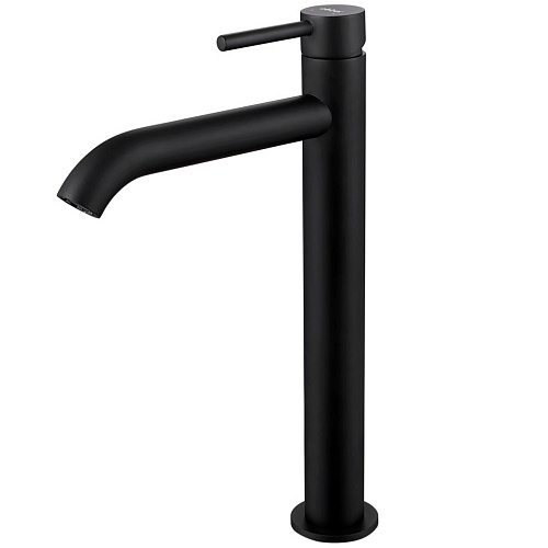 ABBER AF8111B Wasser Kreis Смеситель для раковины накладной, черный матовый