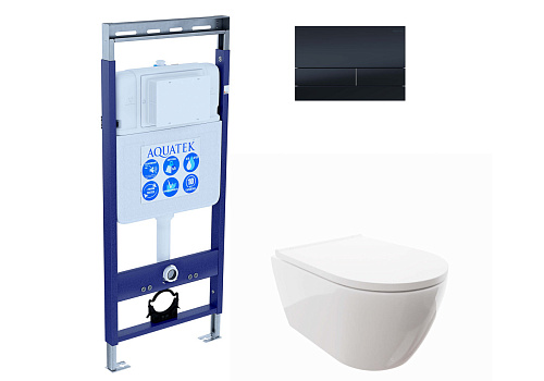 Aquatek Поларис SET AQUATEK ПОЛАРИС-055 Комплект: Унитаз, Инсталляция, Кнопка смыва Aquatek Поларис SET AQUATEK ПОЛАРИС-055 Комплект: Унитаз, Инсталляция, Кнопка смыва