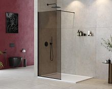 Cezares LIBERTA-L-1-100-120-BR-NERO Liberta Душевая перегородка 100 см, профиль черный