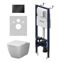 AM.PM GEM IS130238.901901 Комплект: Унитаз, Инсталляция, Кнопка смыва