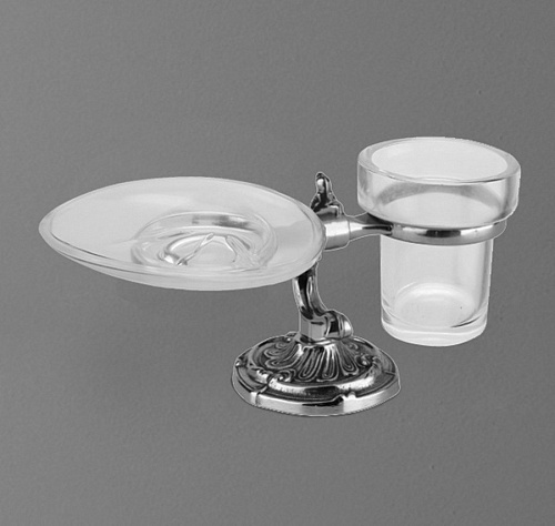 Art & Max Barocco Crystal AM-1788-Cr-C дозатор для мыла подвесной керамика barocco crystal хром купить в интернет-магазине Сквирел
