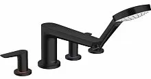 Hansgrohe 71748670 Talis E Смеситель на край ванны, на 4 отверстия, матовый черный