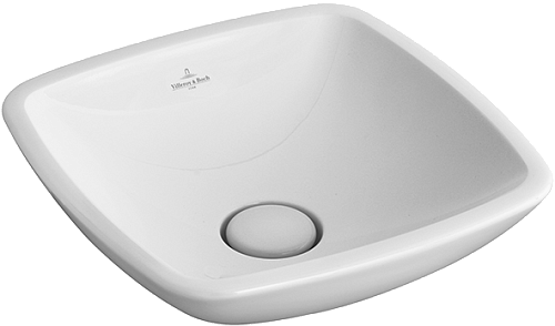 Villeroy & Boch 514900R1 Loop&Friends Раковина на столешницу 38х38 см, альпийский белый CeramicPlus