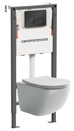 Ceramica Nova  CN3009_121001MB Комплект: Унитаз, Инсталляция, Кнопка смыва
