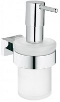 Grohe Essentials Cube 40756001 дозатор жидкого мыла с держателем купить  в интернет-магазине Сквирел