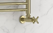 Сунержа 020-1408-1212 Вентиль угловой, (крест) G 1/2" НР х G 1/2" НР, шампань