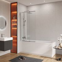 Cezares  SLIDER-FIX-VF-11-100/150-C-C Шторка на ванну