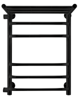 INDIGO LBCW60-40PBRL-б/п-50 Водяной полотенцесушитель с полочкой, черный