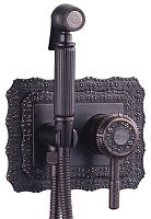 Lemark LM6619ORB Jasmine Смеситель с гигиеническим душем, черная бронза