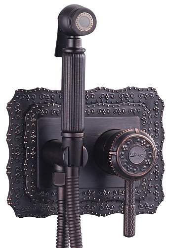 Lemark LM6619ORB Jasmine Смеситель с гигиеническим душем, черная бронза Lemark LM6619ORB Jasmine Смеситель с гигиеническим душем, черная бронза