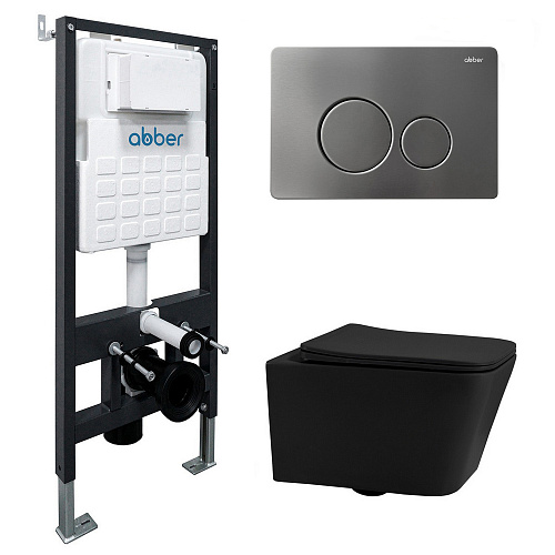 Abber Rechteck AC1201MB-AC0105-AC0121NG Инсталляция с подвесным унитазом