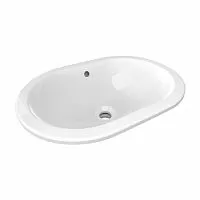 Ideal Standard E504801 Connect Раковина встраиваемая под столешницу 55х38 см, без отверстия под смеситель, Euro White (евробелый)