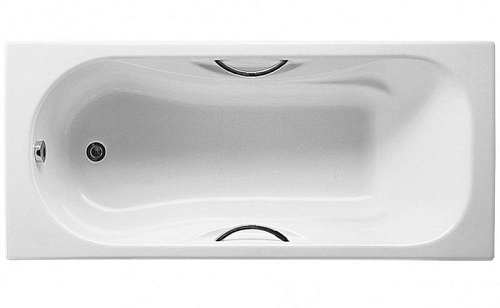 Roca 2310G000R Malibu Чугунная ванна 160х75 см с отверстиями под ручки, белая