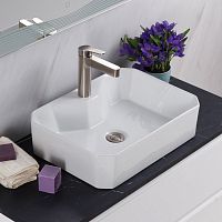 BelBagno BB1387 Раковина керамическая накладная 49х38, белая