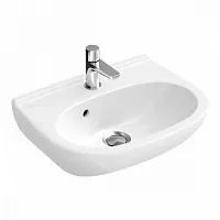 Villeroy & Boch 53605001 O.Novo Раковина подвесная 50х40 см, с отверстием под смеситель, с переливом, альпийский белый (White Alpin)