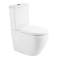BelBagno BB2141CPR/BB865SC Унитаз-компакт безободковый с быстросъемным сидением с миколифтом SFERA-R