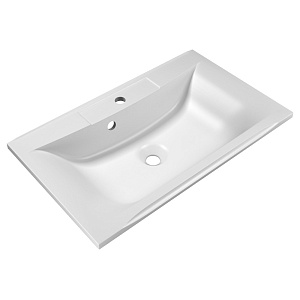 BelBagno BB750/450-LV-MR-PR Раковина из литьевого мрамора 75х45 см, белая