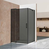 Vincea VSR-1E901090CGB Extra Душевой уголок 90/100х90 см, профиль черный/стекло тонированное