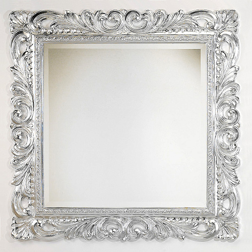 Caprigo PL109-CR Зеркало в Багетной раме, 100х100 см, хром купить  в интернет-магазине Сквирел