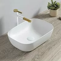 Vincea VBS-101 Раковина керамическая, 50х40 см, накладная, белая