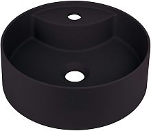 Deante CQS_NU4B Silia Раковина накладная D36 см, с отверстием под смеситель, Nero (черный)