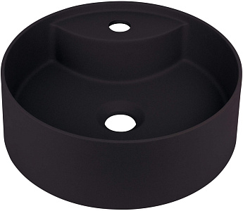 Deante CQS_NU4B Silia Раковина накладная D36 см, с отверстием под смеситель, Nero (черный)