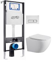 Sapbox  SET.SBOX7262W.0510 Комплект: Унитаз, Инсталляция, Кнопка смыва