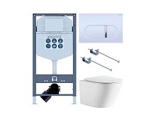 Aquatek Либерти SET AQUATEK ЛИБЕРТИ-042/INS-23 Комплект: Унитаз, Инсталляция, Кнопка смыва