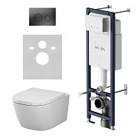 AM.PM Libre IS110338.601900 Комплект: Унитаз, Инсталляция, Кнопка смыва
