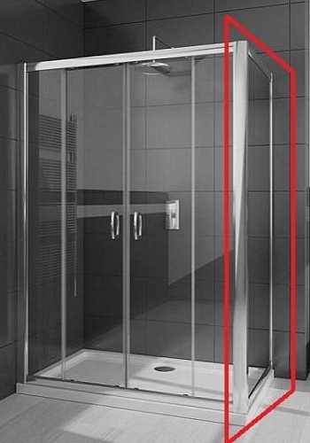 Radaway 33423-01-01N Premium Plus Боковая стенка, профиль хром