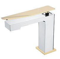 Смеситель для умывальника Boheme Q 141-CRG.2 ChromeGold.2