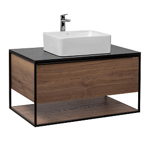 Aquanika AQLO1005550BRU151 LOFT Тумба под раковину 100х55,5 см, древесный аттик