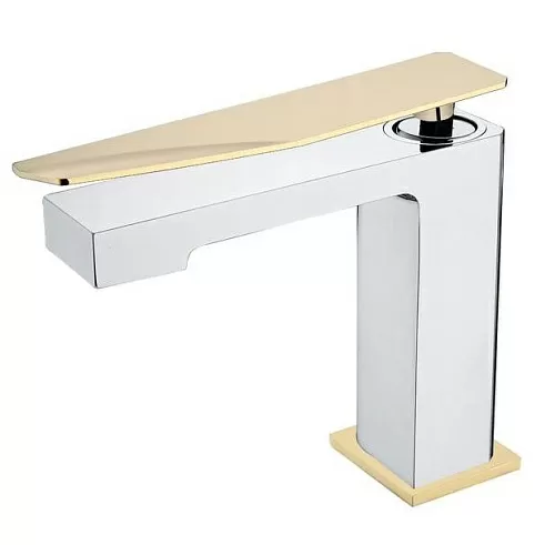 Смеситель для умывальника Boheme Q 141-CRG.2 ChromeGold.2