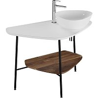 Vitra 62581 Plural Столешница под раковину 100 см, правосторонняя, белый матовый купить  в интернет-магазине Сквирел