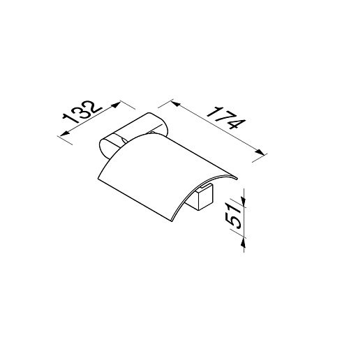 Geesa WYNK 914508-02-R (exp) Бумагодержатель правый, с крышкой