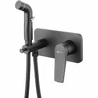 Lemark LM3720BL Bronx Смеситель с гигиеническим душем, черный