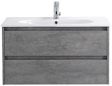 BelBagno KRAFT-800-2C-SO-CG База под раковину 80х46 см, подвесная, Cemento Grigio (цемент)