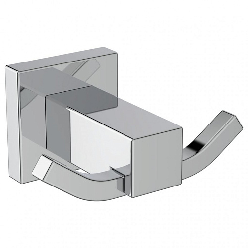 Ideal Standard E2193AA IOM Square Крючок для одежды, двойной, Chrome (хром) купить в интернет-магазине Сквирел