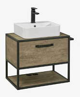 Сет № 1803 1AX174WBXX000, Раковина (White) + 1A242903LTDY0, Столешница + 1A242301LTDY0, Тумба (color)