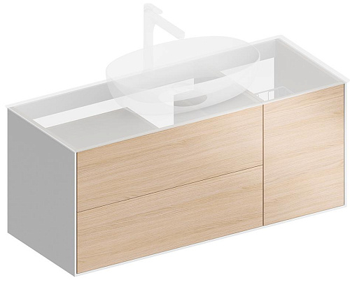 KERAMA MARAZZI PLAZA MODERN PLB.M.120.3\OAK.V Тумба купить  в интернет-магазине Сквирел
