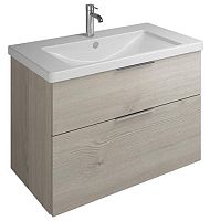 Burgbad SEYQ093F2632C001*1 Eqio База подвесная с керамическим умывальником 930х490х645 мм. 2 ящика с ручкой желоб., c 1 отв под смес.   цвет фланелевый дубовый F2632 Burgbad SEYQ093F2632C001*1 Eqio База подвесная с керамическим умывальником 930х490х645 мм. 2 ящика с ручкой желоб., c 1 отв под смес.   цвет фланелевый дубовый F2632