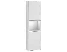 Villeroy & Boch F460MTMT Finion Шкаф-пенал подвесной 42х152 см, лак белый матовый (White Matt Lacquer) купить  в интернет-магазине Сквирел