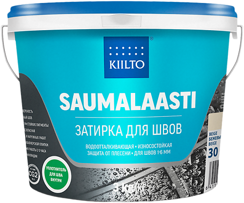 Kiilto Saumalaasti №11 естественно белый 1 кг Затирка снято с производства