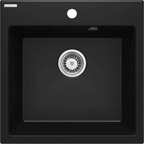 Deante ZQJ_N103 Evora Мойка кухонная гранитная 50x50 см, Nero (черный)