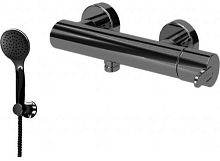 Cezares LEAF-D-NOP Смеситель для душа, с ручным душем/шлангом/держателем, черный матовый Cezares LEAF-D-NOP Смеситель для душа, с ручным душем/шлангом/держателем, черный матовый