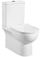 Azario AZ-848 Teramo Унитаз-компакт напольный, безободковый, с сиденьем микролифт, 65х36 см, белый