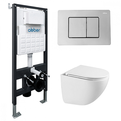 Abber BEQUEM AC1131TC-AC0105-AC0120 Инсталляция с подвесным унитазом