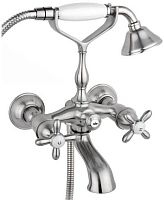 Timo 0144Y silver cross Ritz Смеситель для ванны, матовый хром