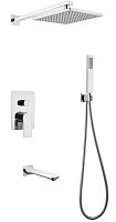 Душевая система ABBER Weiss Insel AF8017 скрытого монтажа с изливом, хром
