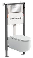 Ceramica Nova  CN4006_121002CH Комплект: Унитаз, Инсталляция, Кнопка смыва